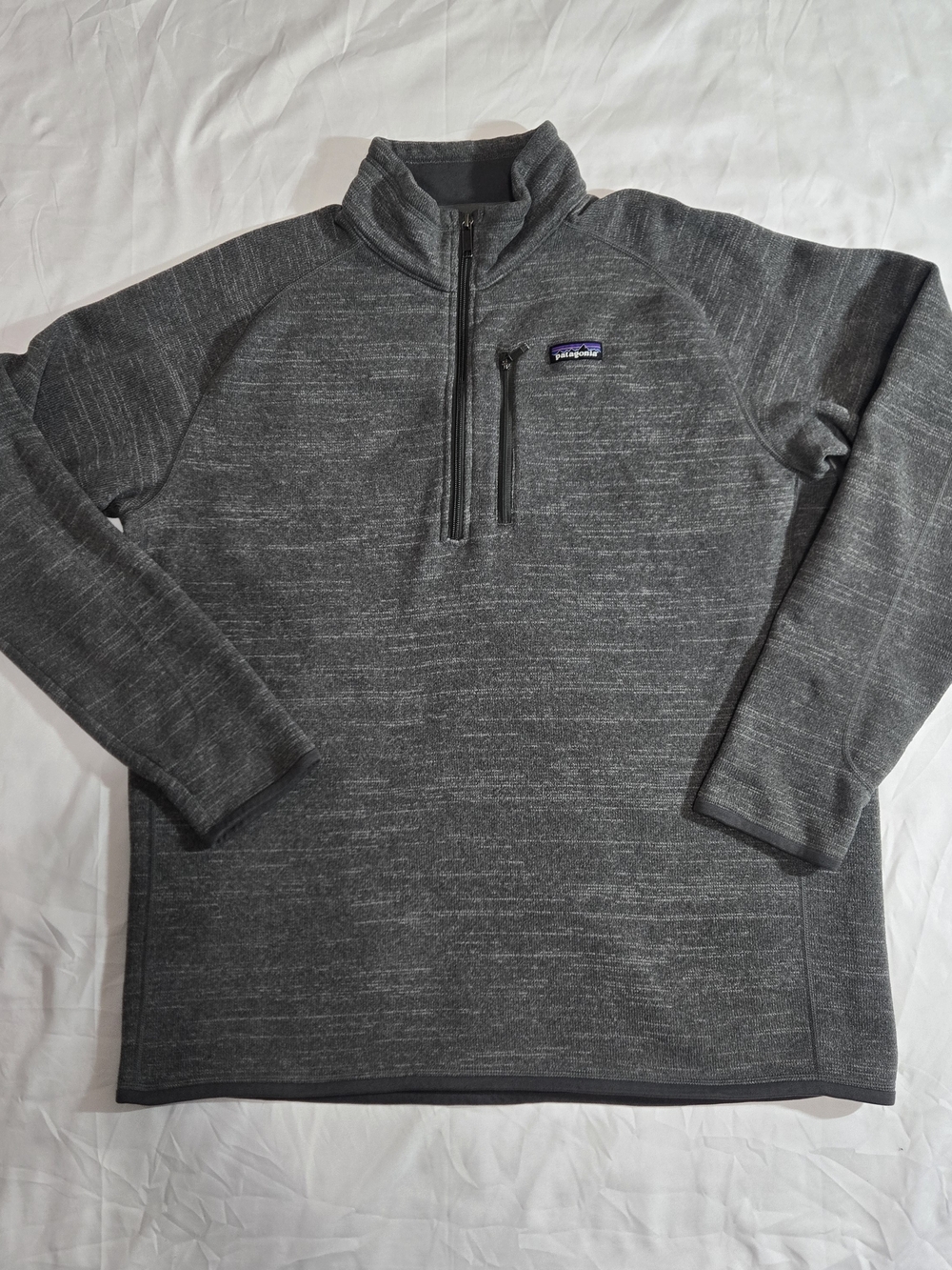 Patagonia Men’s Dark Heather Gray Quarter-Zip Performance Pullover